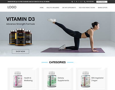 Fitness product eCommerce