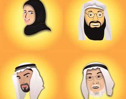 New muslim sheikh emojis designed