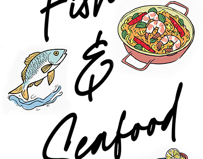 Sketch of the week: Fish and Seafood (cookbook chapter)