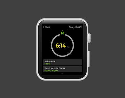 Apple iWatch with reminders