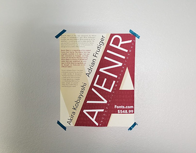 Avenir Type Poster