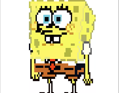 Pixelart spongebob