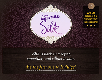 Cadbury DairyMilk Silk - Launch Campaign on Facebook.