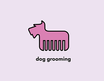Dog Grooming Logo Concept