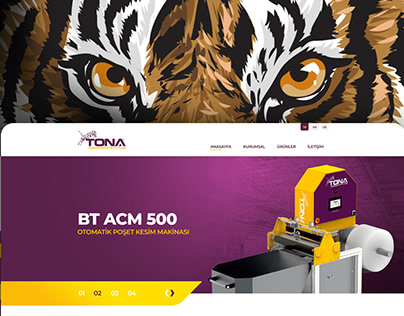 Tona Makine Web Interface Design