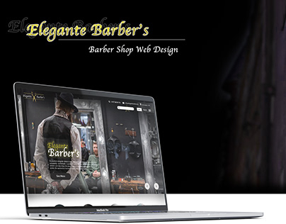 Elegante Barber's Website UI Design