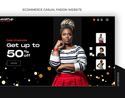 Fashion Clothing Landing Page UI Design