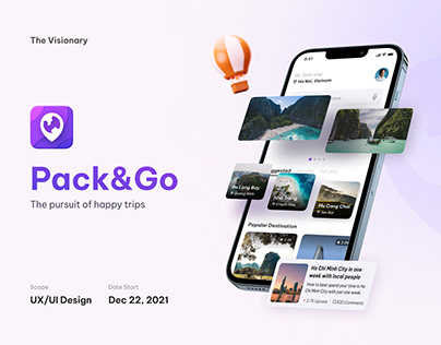 Pack&Go | Trip Planner App UI Design