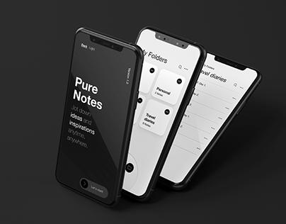 Pure Notes – UI Design