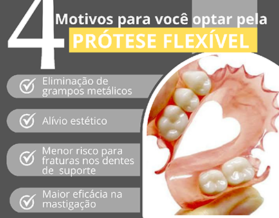 prótese flexível - dentista 🦷