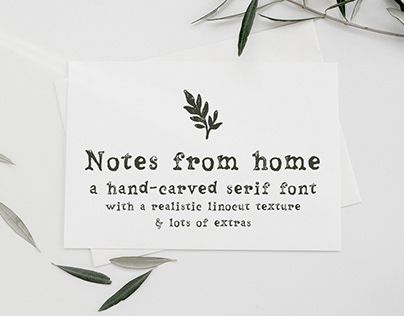 Notes From Home serif font
