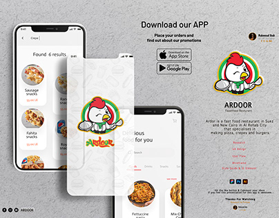 Ardoor Restaurant | UI/UX Case Design Application