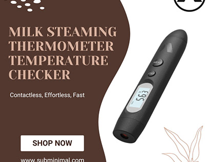 Milk Steaming Thermometer Temperature Checker