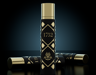 Product visualization for Mugham Perfume's 1752 product