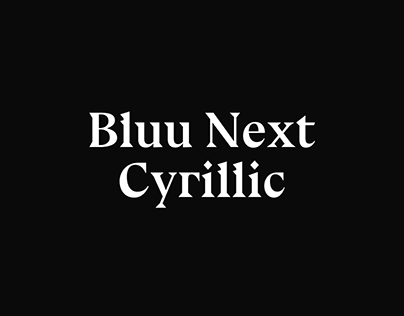 Bluu Next Cyrillic
