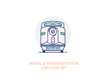 Line Icon Set | Travel + Transportation