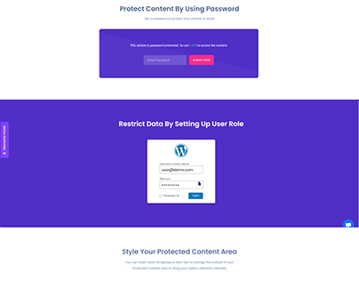 Protected Content Website