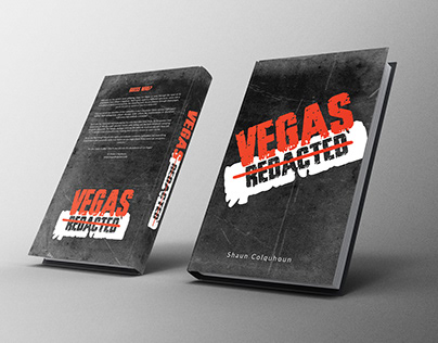 Vegas Redacted Book cover Design with Mockup