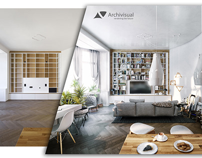 3D Visualisation Interior Before/After