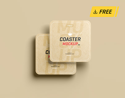 Free Coaster Mockup 😍
