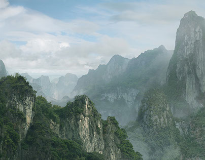 Mountains Matte Painting