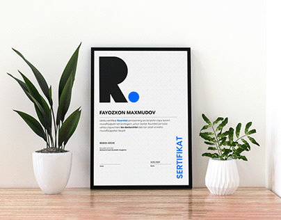 Certificate design for Rounded