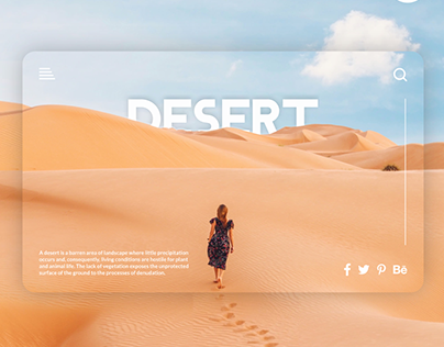 Desert Landing Page Concept