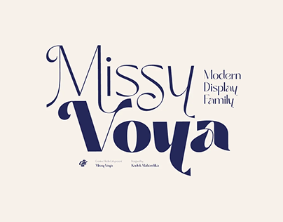Missy Voya - Modern font family