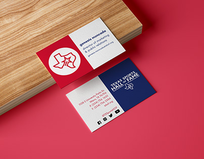 Texas Sports Hall of Fame Business Cards Ideas