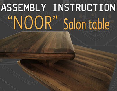 Assembly instruction- "NOOR" Salon table