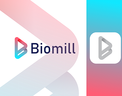 Biomill B modern Logo Design