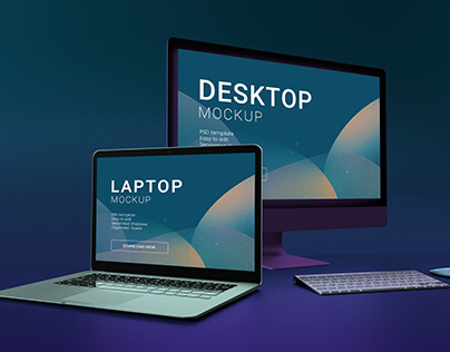 Laptop Desktop Mockup