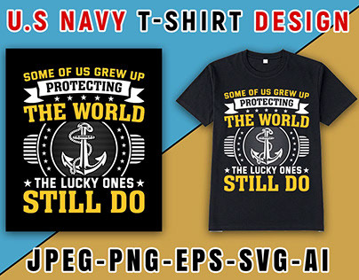 U.S NAVY T-Shirt Design