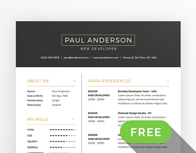 Free Resume & Cover Letter Template + Business Cards