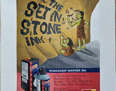 A Magazine Ad for Camlin Permanent Marker Ink