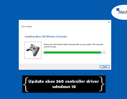 How do I update my Xbox 360 controller on Windows 10?