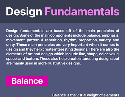 DES1110 Design Fundamentals: Balance, Emphasis, Rhythm