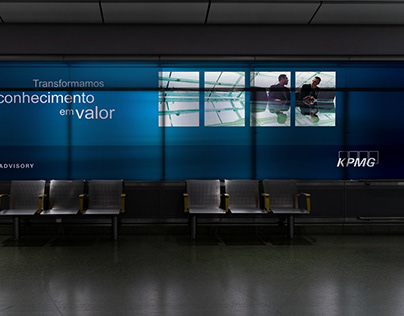 KPMG Billboards and Screens at the GRU Airport