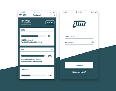 JIM Mobile Redesign Project + Wireframing & UX