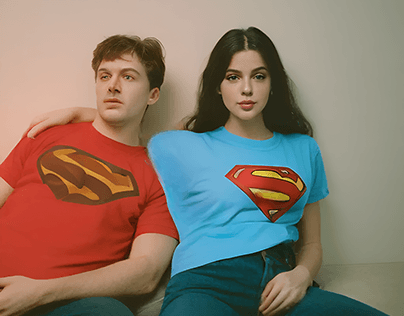 Twenty-five portraits of Superman and Supergirl