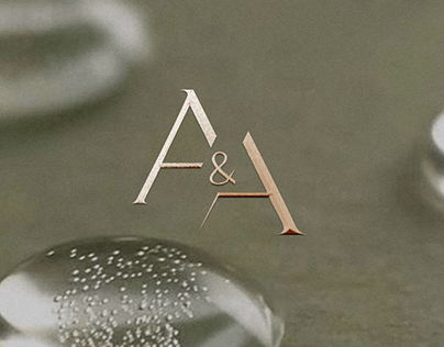 A&A Med Spa Логотип Фирменный стиль Brand identity