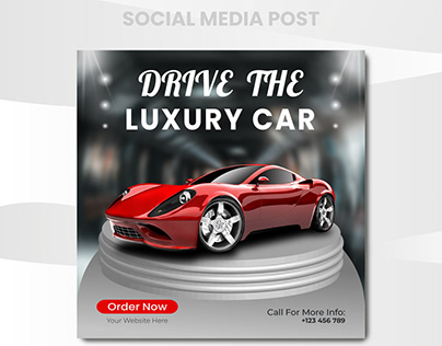 This is Luxury Car Social Media Post Design