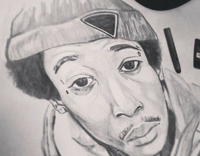 Wiz Khalifa (portrait drawing)