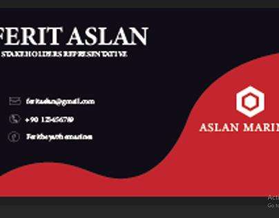 Project thumbnail - Aslan Marines Business card