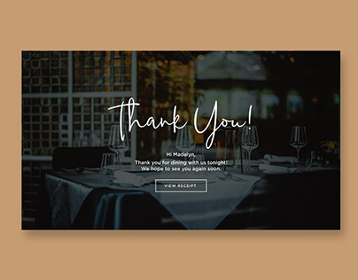 Daily UI 077 - Thank You