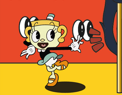 Dancing Ms Chalice Sticker - Dancing Ms Chalice The Cuphead Show - Discover  & Share GIFs