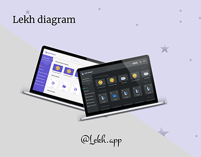 Lekh Diagram (Website design, dark mode)