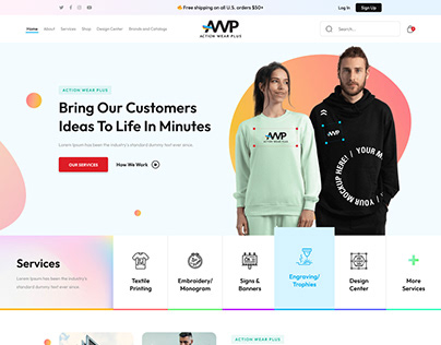 E-commerce Website UI design