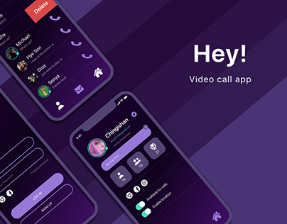 Vidoe call mobile app UI/UX