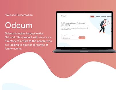 Website Presentation - Artist Booking Platform - Odeum